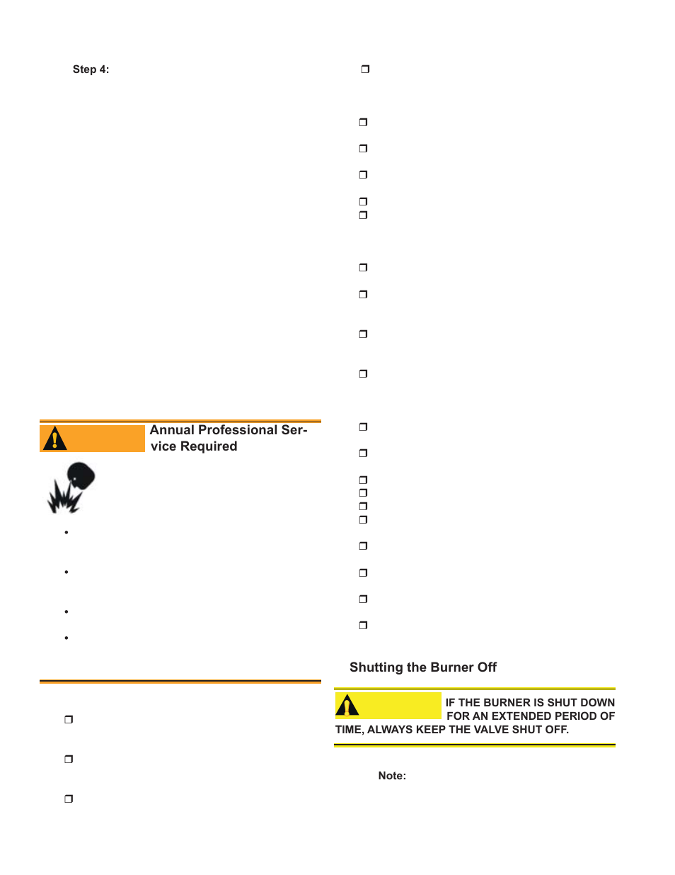 Perform regular maintenance, Caution, Warning | Weil-McLain UO-3 CV User Manual | Page 21 / 25