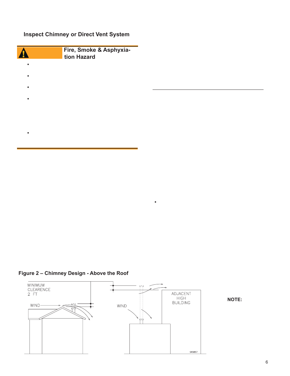Inspect/prepare installation site, Warning | Weil-McLain UO-3 CV User Manual | Page 7 / 25