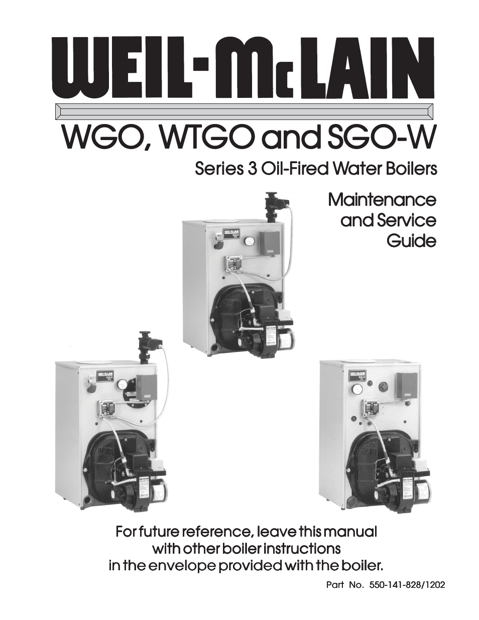 Weil-McLain WGO User Manual | 12 pages