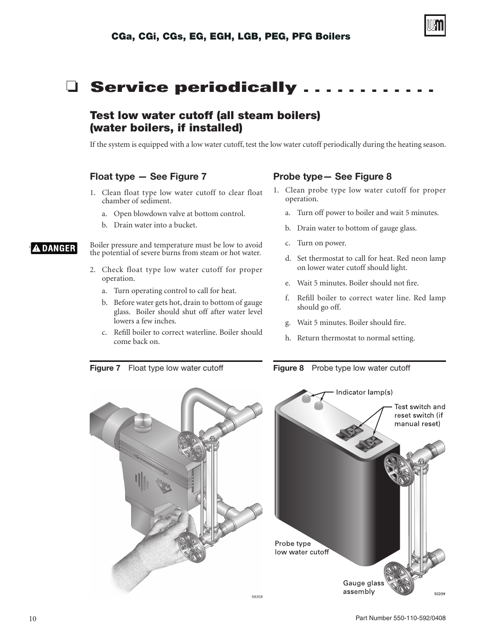 Service periodically | Weil-McLain PEG User Manual | Page 10 / 24