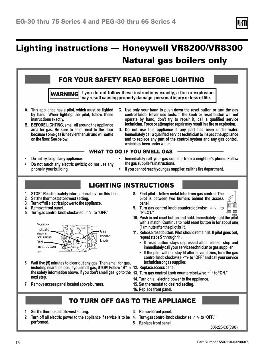 Weil-McLain EG-30 THRU -75 User Manual | Page 16 / 24