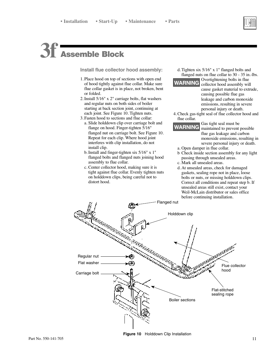 Assemble block | Weil-McLain 78 User Manual | Page 11 / 32