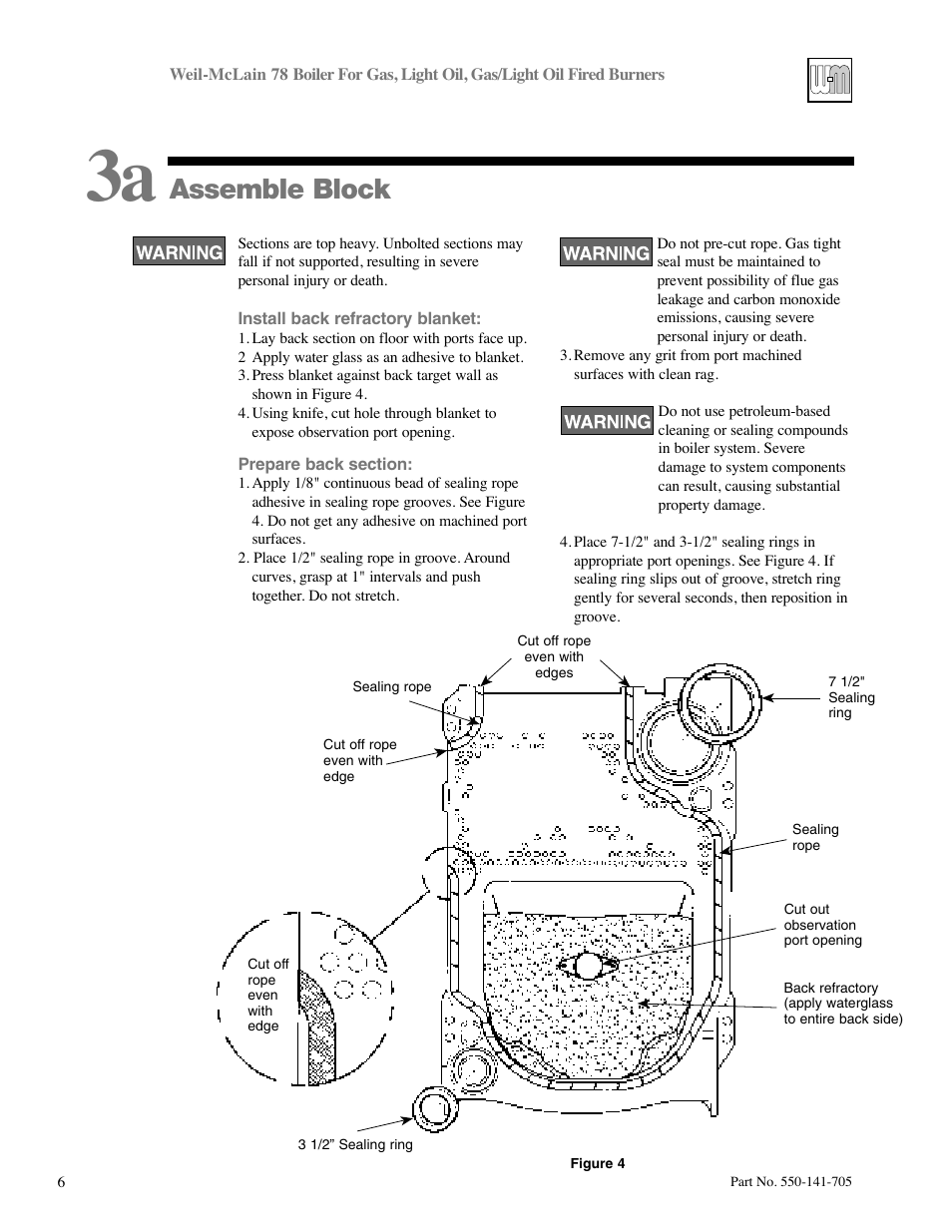 Assemble block | Weil-McLain 78 User Manual | Page 6 / 32