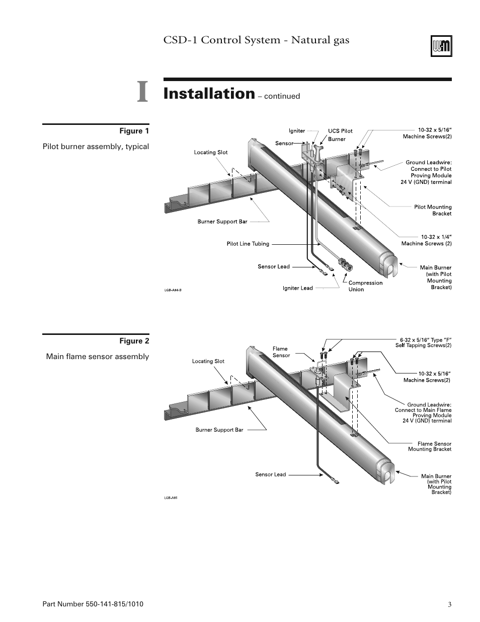 Installation | Weil-McLain LGB-20 User Manual | Page 3 / 12