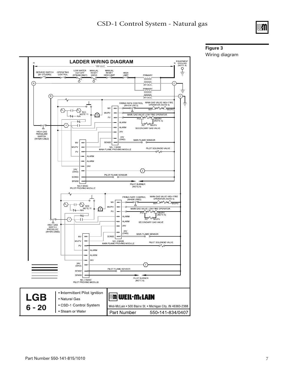 Csd-1 control system - natural gas | Weil-McLain LGB-20 User Manual | Page 7 / 12