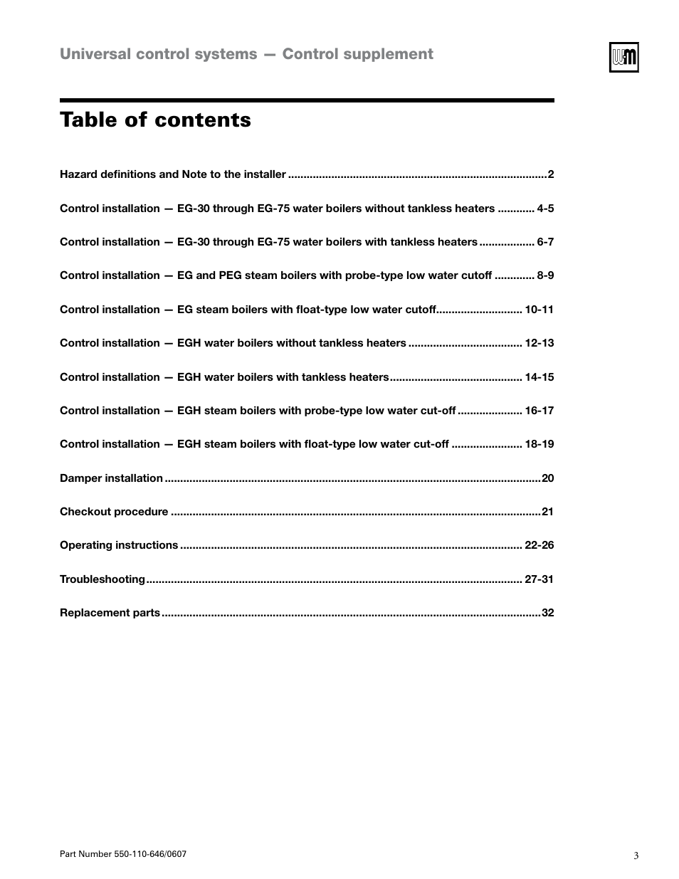 Weil-McLain Boiler User Manual | Page 3 / 32