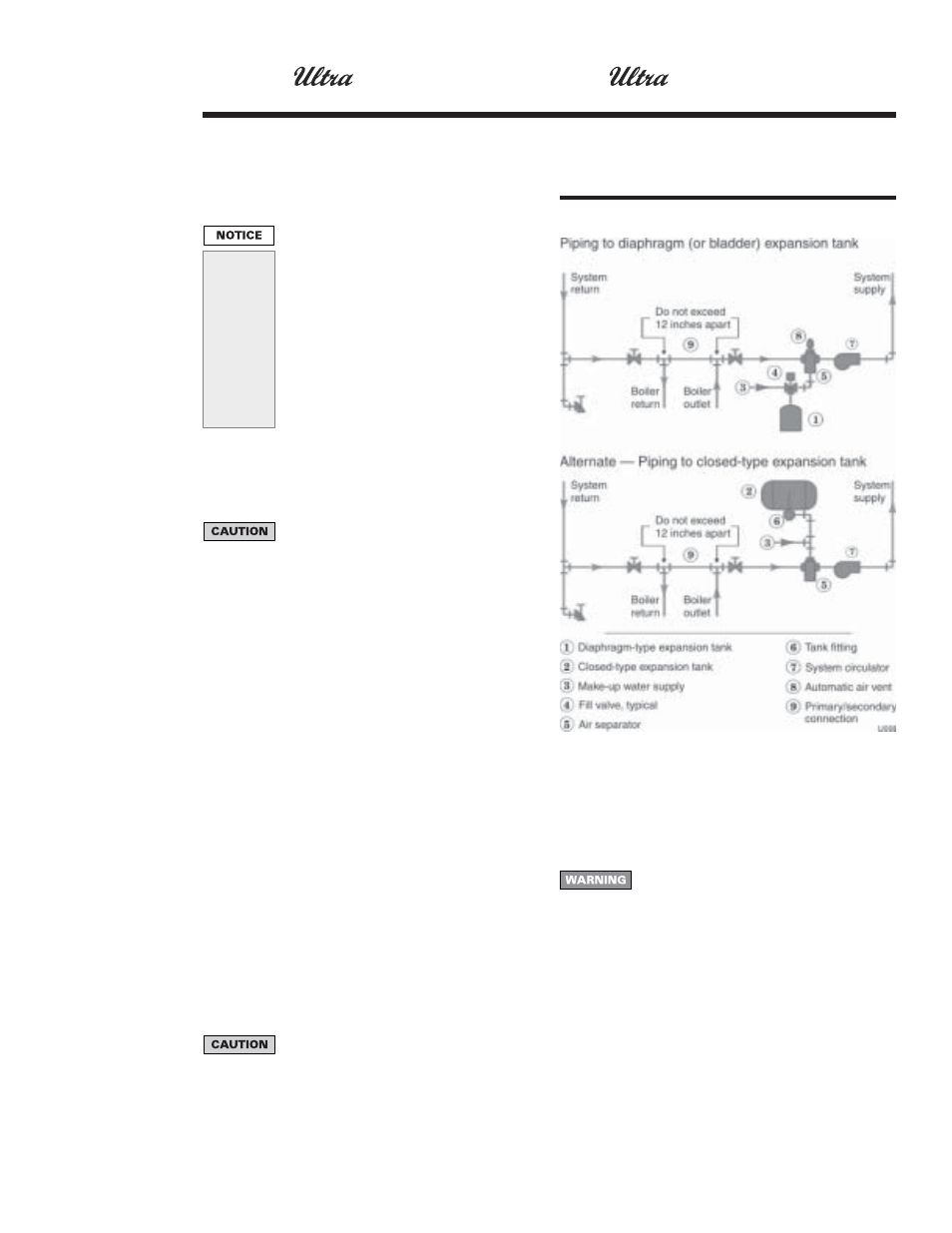 Install system water piping | Weil-McLain Ultra Electric Water Heater User Manual | Page 3 / 12