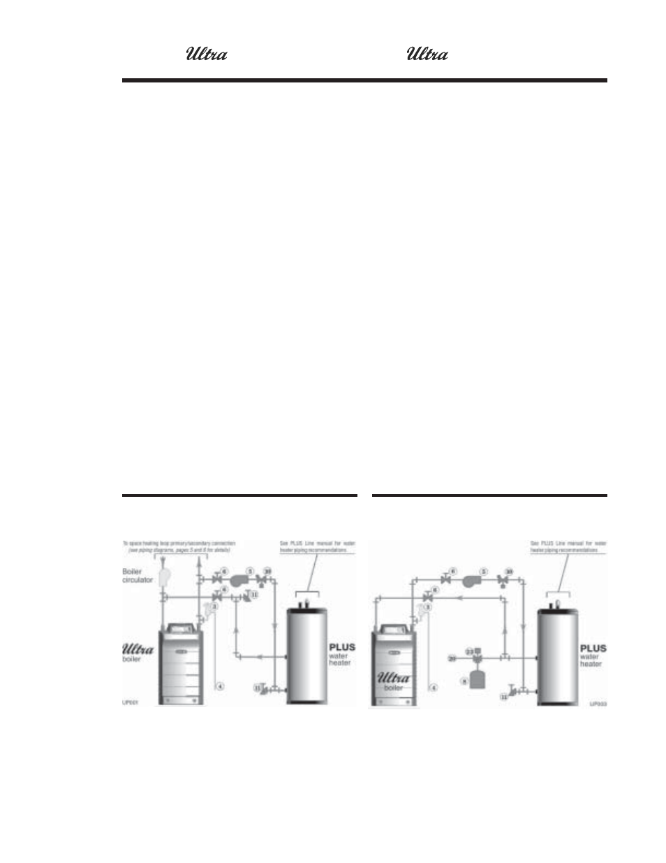 Install boiler-to-water heater piping | Weil-McLain Ultra Electric Water Heater User Manual | Page 6 / 12