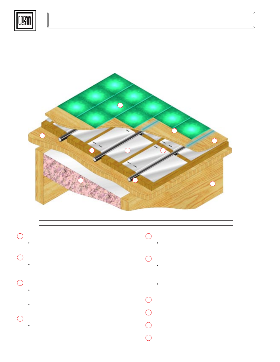 Alumipex radiant tubing, Above floor installation | Weil-McLain AlumniPEX Radiant Heater User Manual | Page 16 / 20