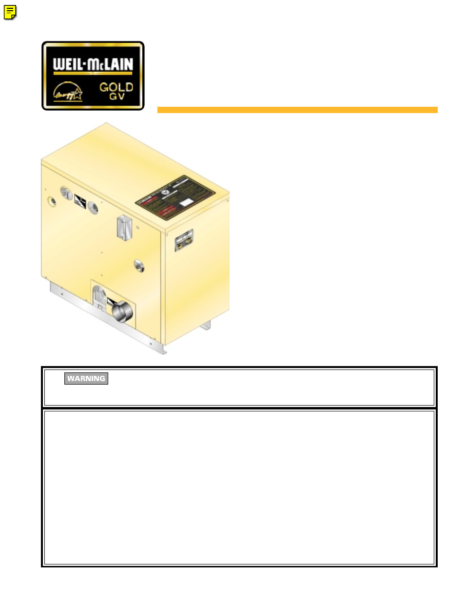 Weil-McLain Gold GV 3 Series User Manual | 16 pages