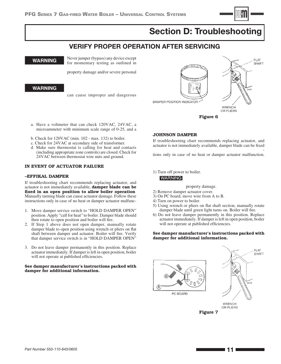 Verify proper operation after servicing | Weil-McLain SERIES 7 PFG User Manual | Page 11 / 16