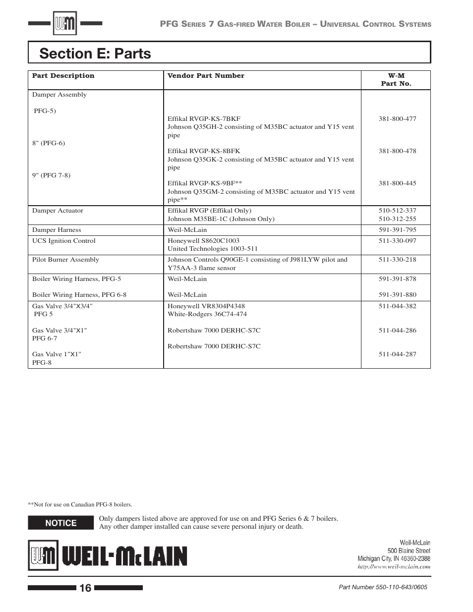 Weil-McLain SERIES 7 PFG User Manual | Page 16 / 16