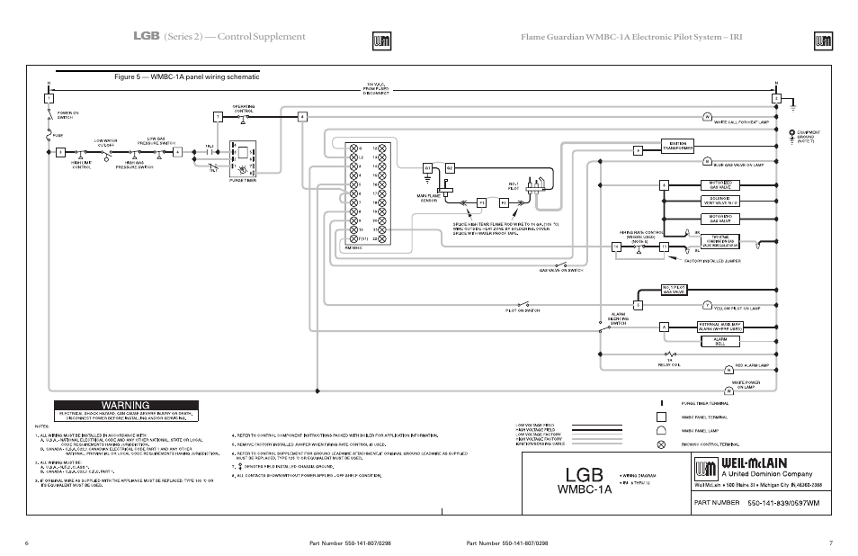 Series 2) — control supplement | Weil-McLain FLAME GUARDIAN WMBC-1A User Manual | Page 6 / 11