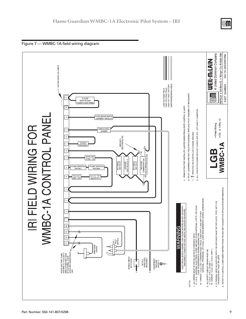 Weil-McLain FLAME GUARDIAN WMBC-1A User Manual | Page 8 / 11