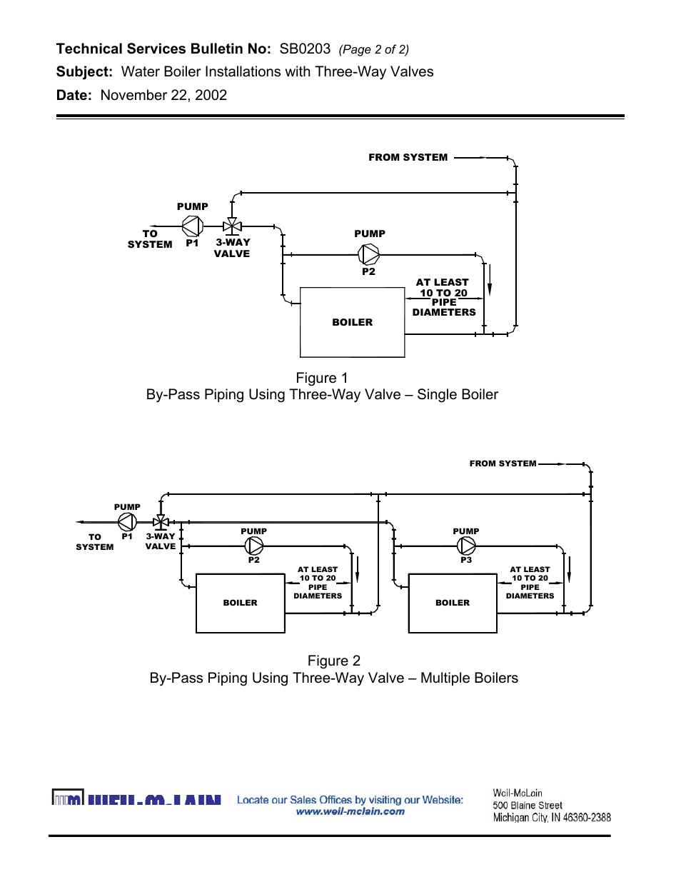 Technical services bulletin no: sb0203, Page 2 of 2) | Weil-McLain SB0203 User Manual | Page 2 / 2