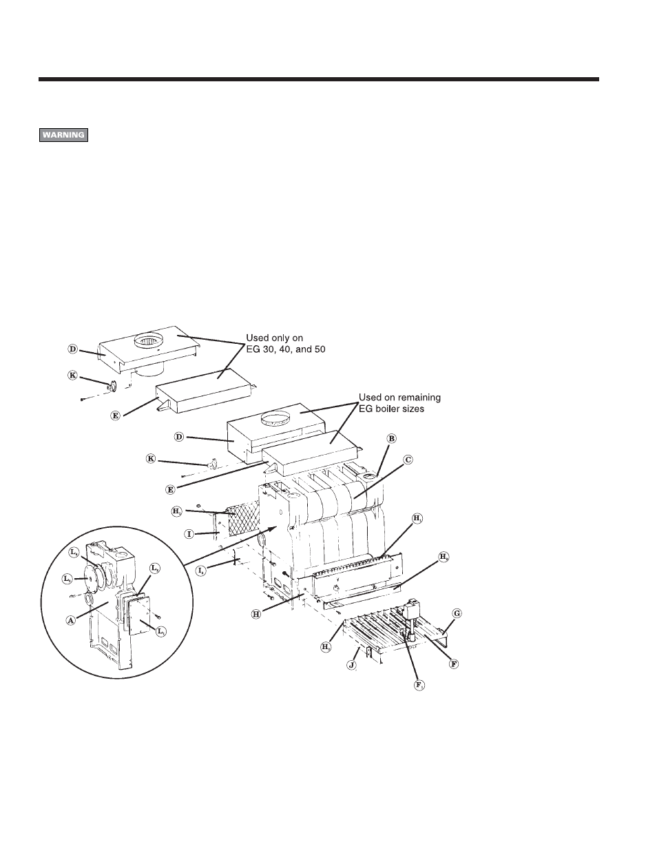 Replacement parts – eg | Weil-McLain EG User Manual | Page 22 / 28