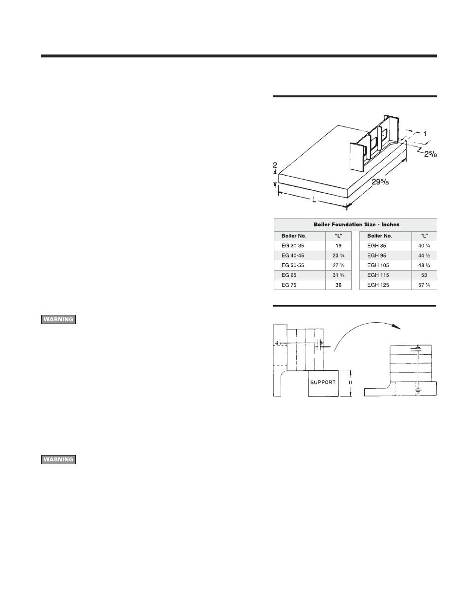 Installation, Eg, peg, egh g, 4 — b | Weil-McLain EG User Manual | Page 5 / 28