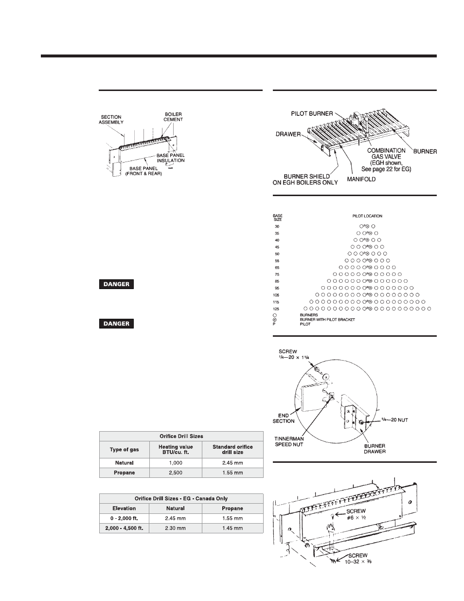Installation, Eg, peg, egh g, 4 — b | Weil-McLain EG User Manual | Page 7 / 28