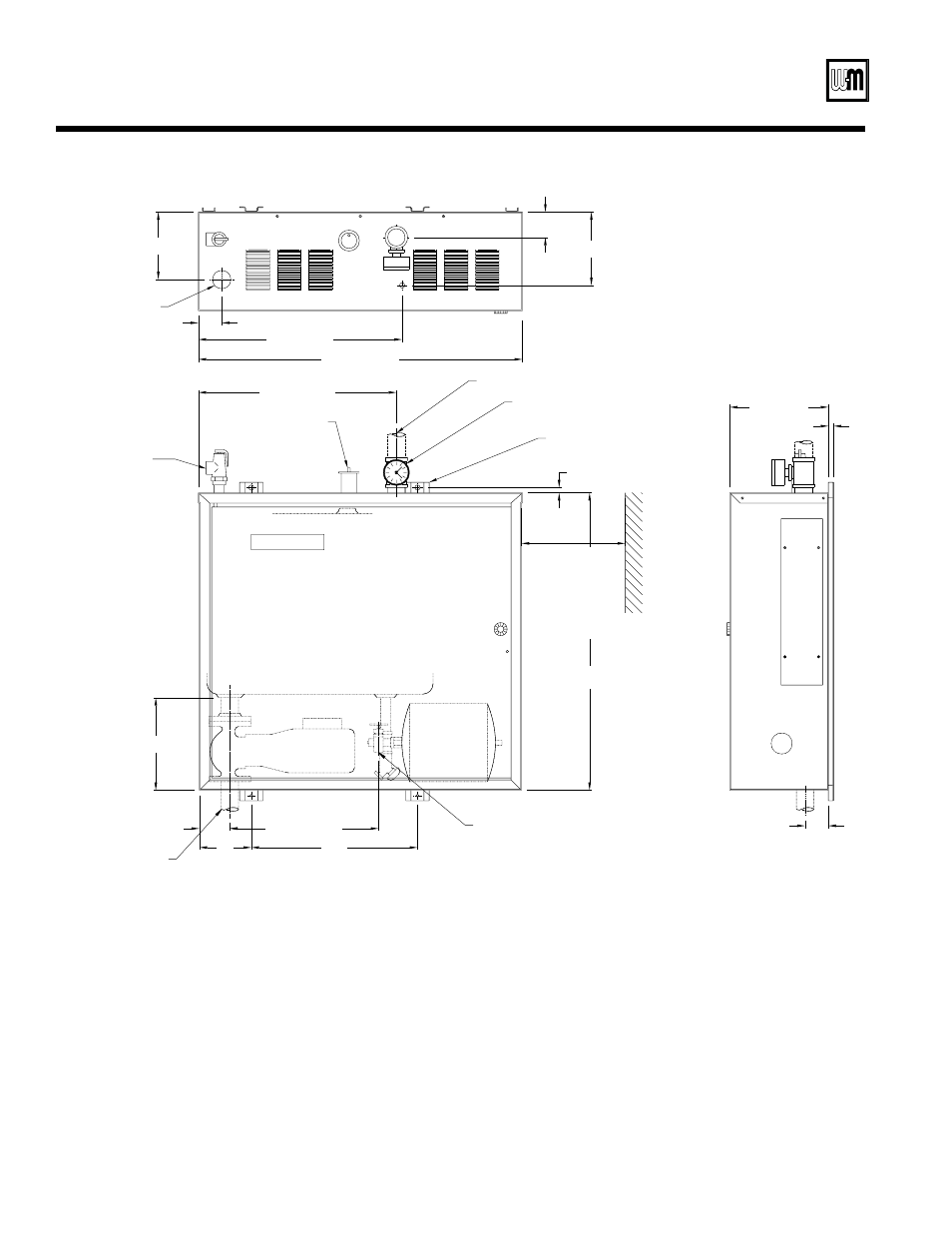 Dimensions | Weil-McLain PER 550-141-396/0801 User Manual | Page 12 / 16