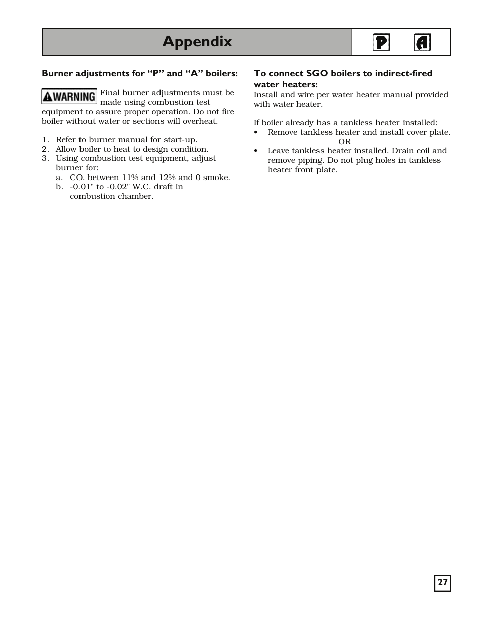 Appendix | Weil-McLain 550-141-829/1201 User Manual | Page 27 / 32