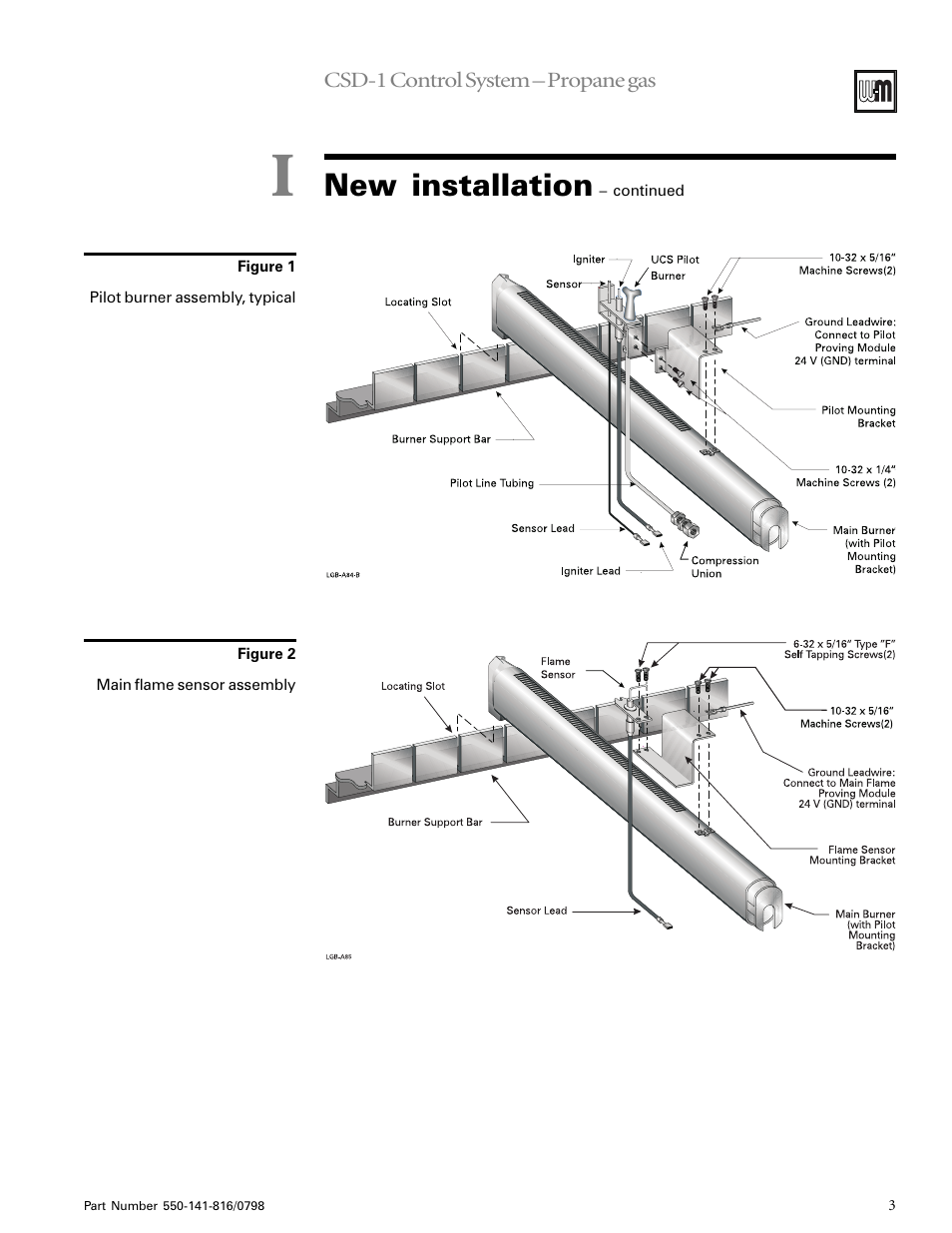 New installation | Weil-McLain LGB 6-20 Series User Manual | Page 3 / 11