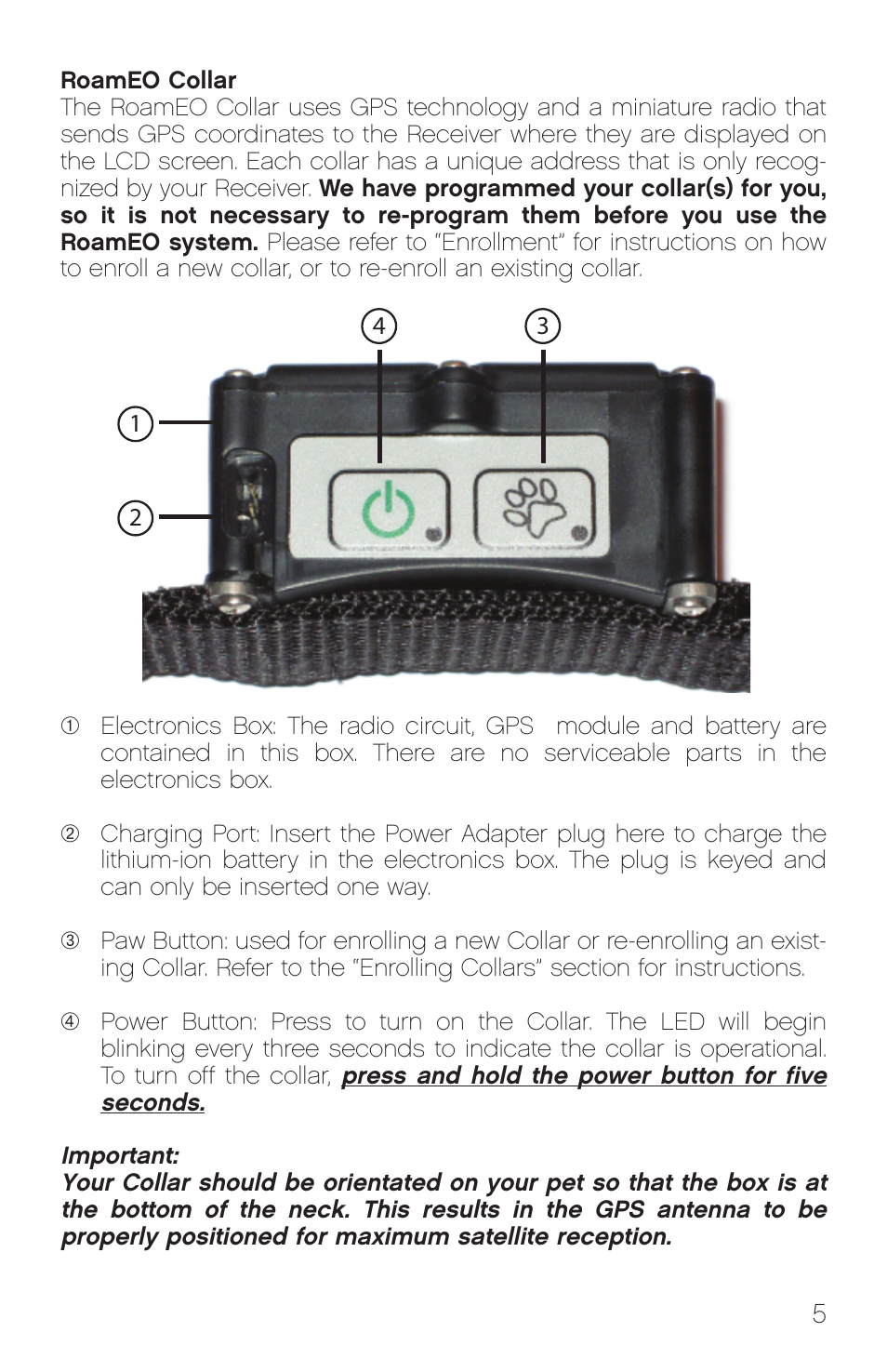 White Bear Technologies RoamEO GPS Pet Location System User Manual | Page 7 / 36