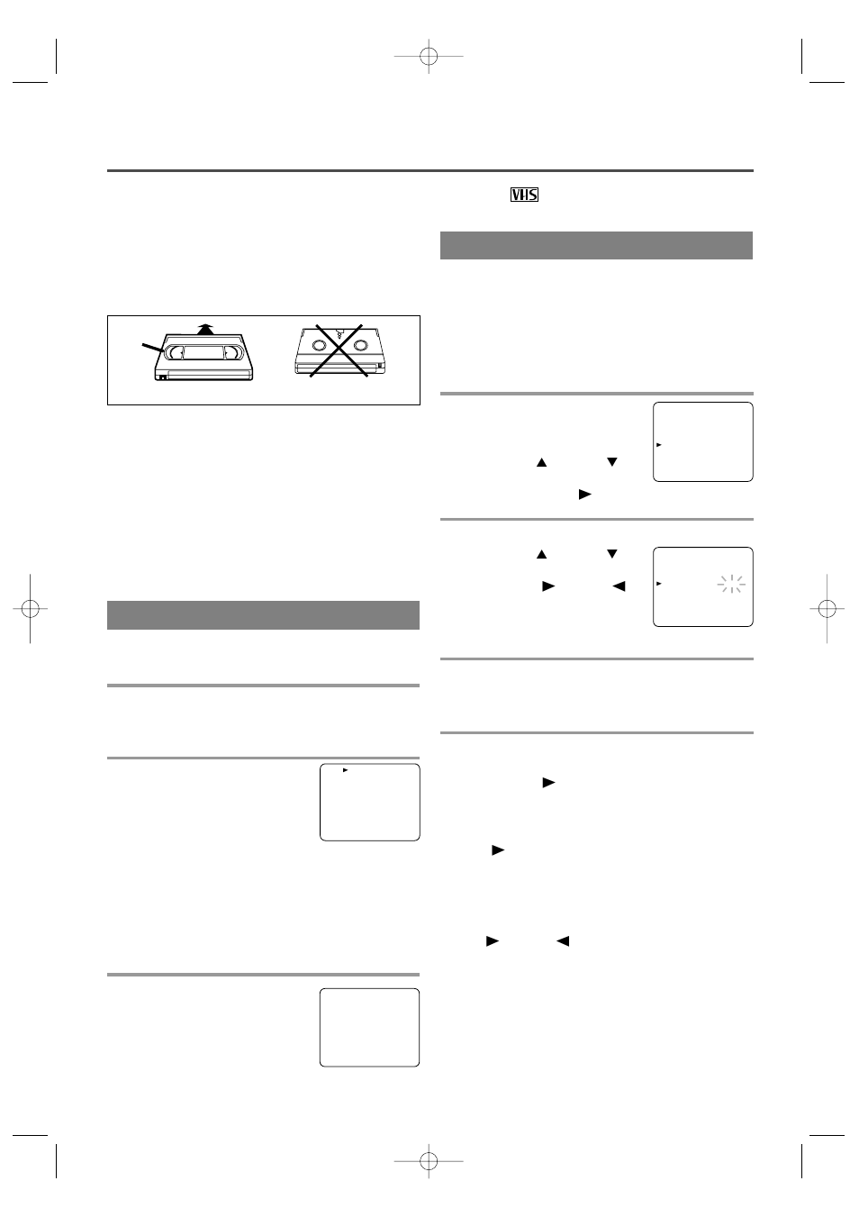 Playback, Normal playback, Auto repeat playback | Inserting a cassette, Precautions | White-Westinghouse WTV11321B User Manual | Page 17 / 32