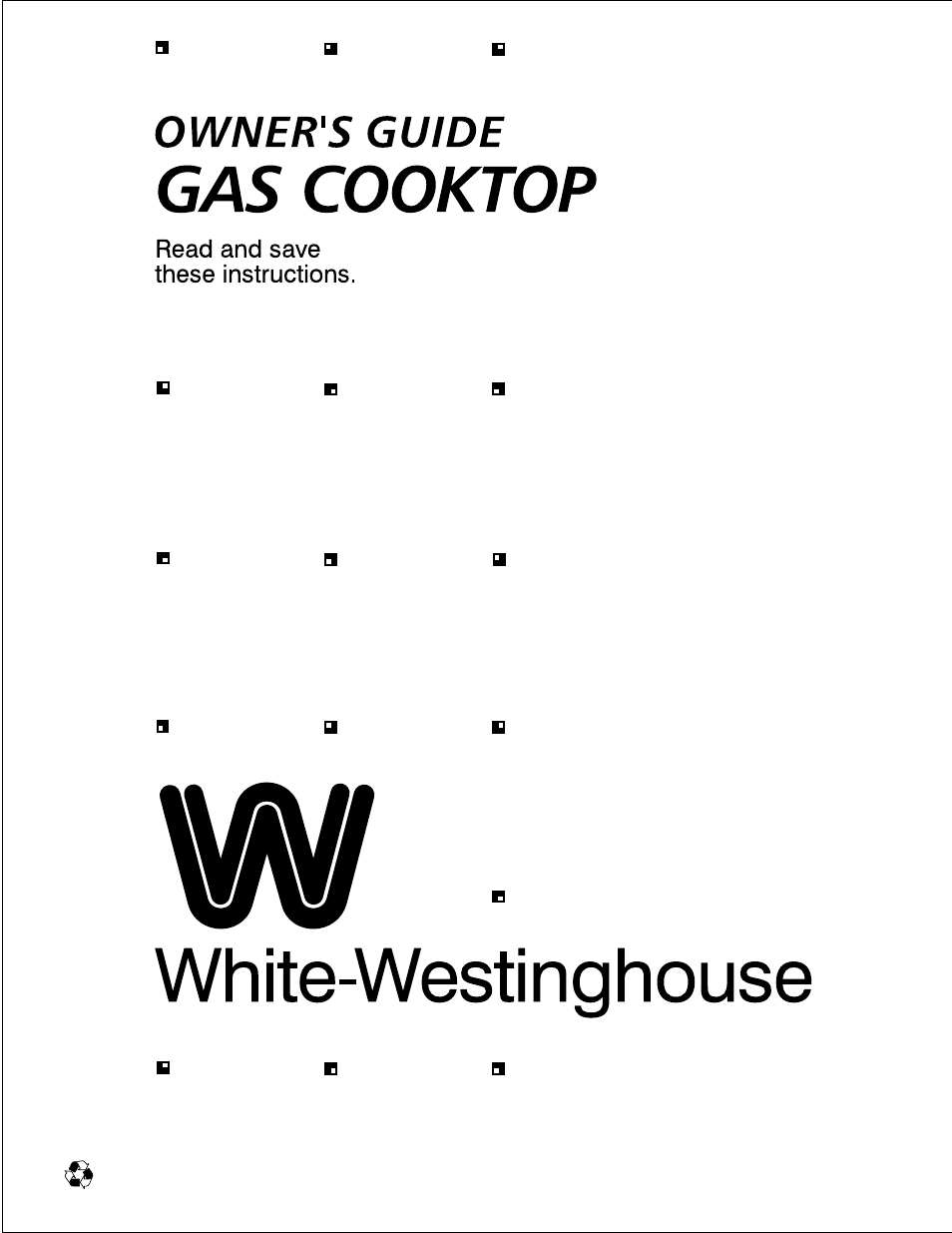 White-Westinghouse 318132200 User Manual | 12 pages