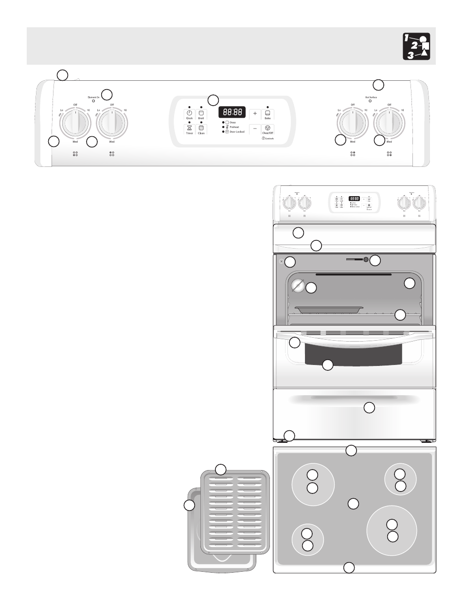 Features at a glance | White-Westinghouse ES200 User Manual | Page 5 / 20