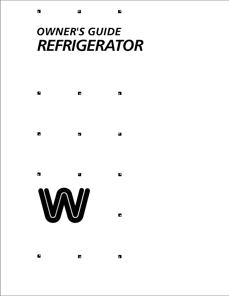 White-Westinghouse Top Freezer User Manual | 19 pages