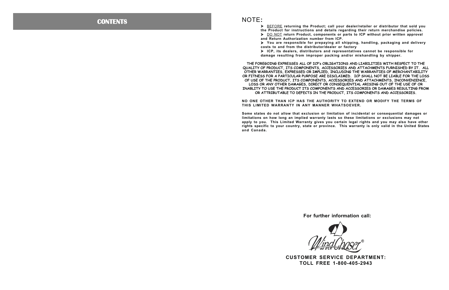 WindChaser Products PACRWC User Manual | Page 2 / 8