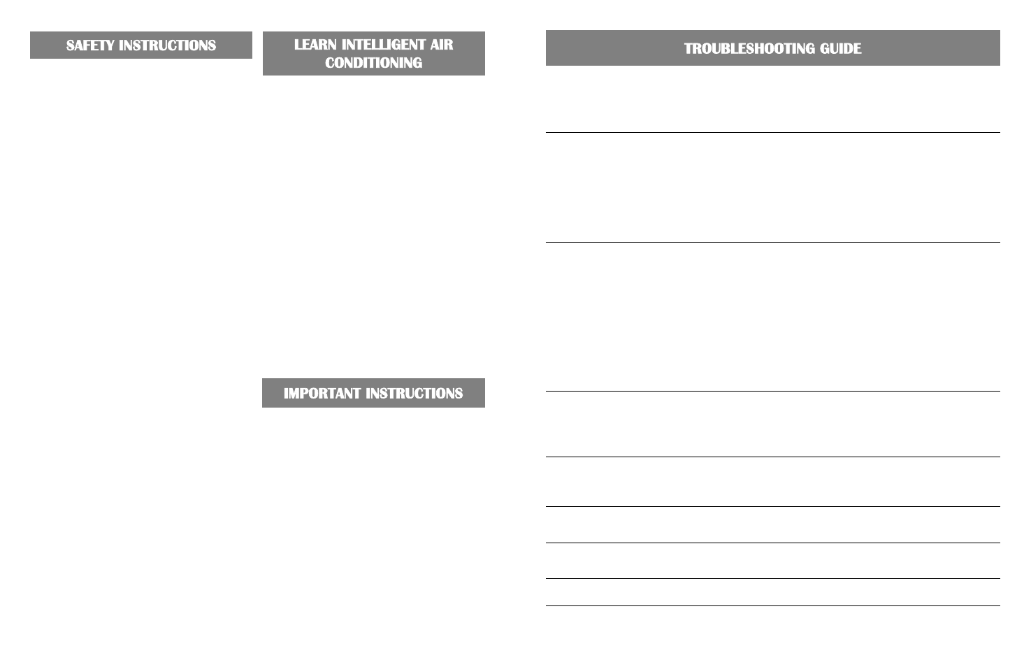 Safety instructions, Troubleshooting guide, Save these instructions | WindChaser Products PACRWC User Manual | Page 4 / 8