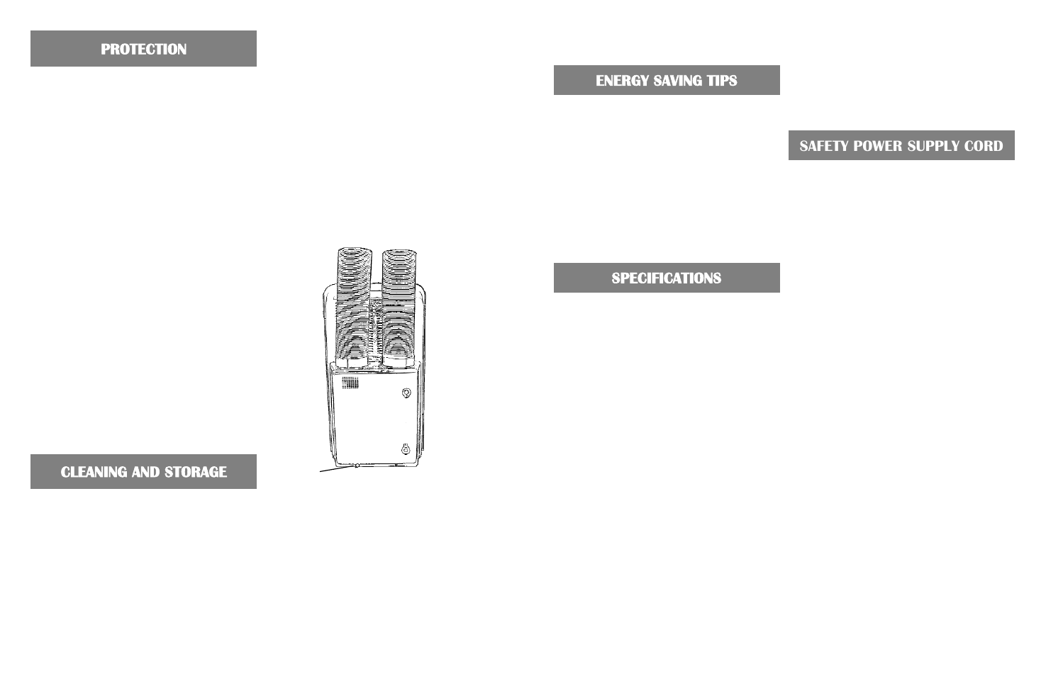 Cleaning and storage protection, Condensation elimination system, Long term storage | WindChaser Products PACRWC User Manual | Page 5 / 8