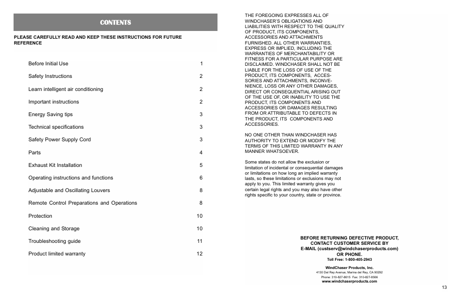 WindChaser Products PACRWC-HP User Manual | Page 2 / 8