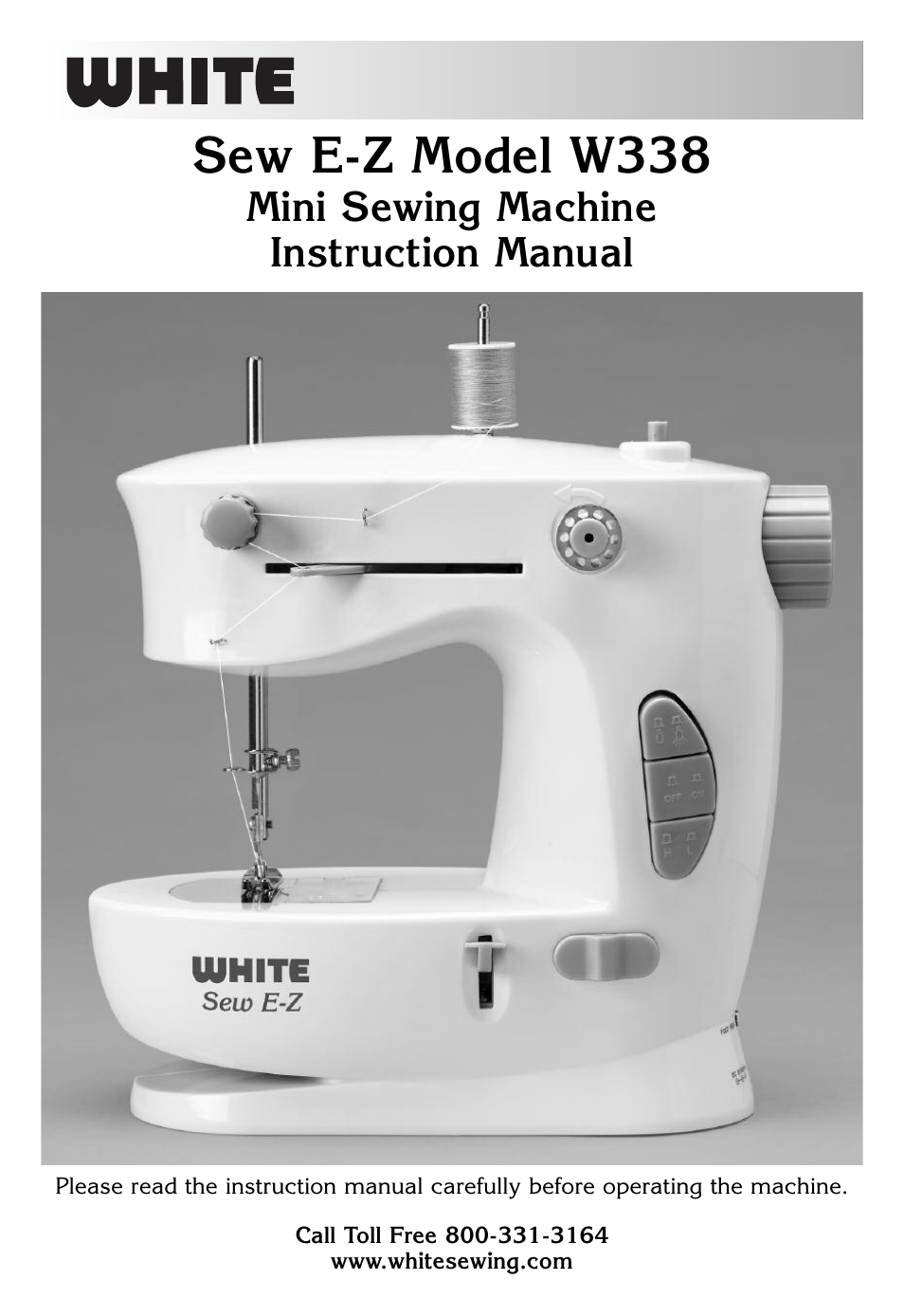 White SEW E-Z W338 User Manual | 12 pages