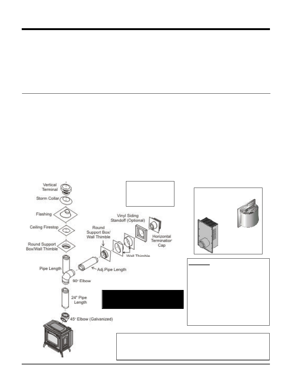 Installation, Rigid pipe venting components | Waterford Appliances T25-LP User Manual | Page 16 / 36