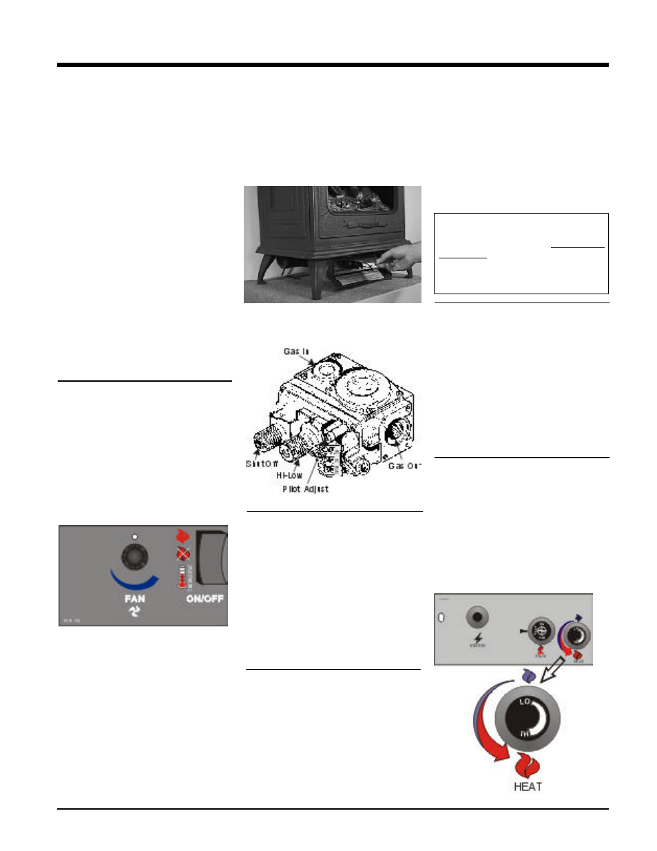 Operating instructions, Lighting procedure, Shutdown procedure | First fire, Automatic convection fan operation, Adjusting flame height | Waterford Appliances T25-LP User Manual | Page 29 / 36