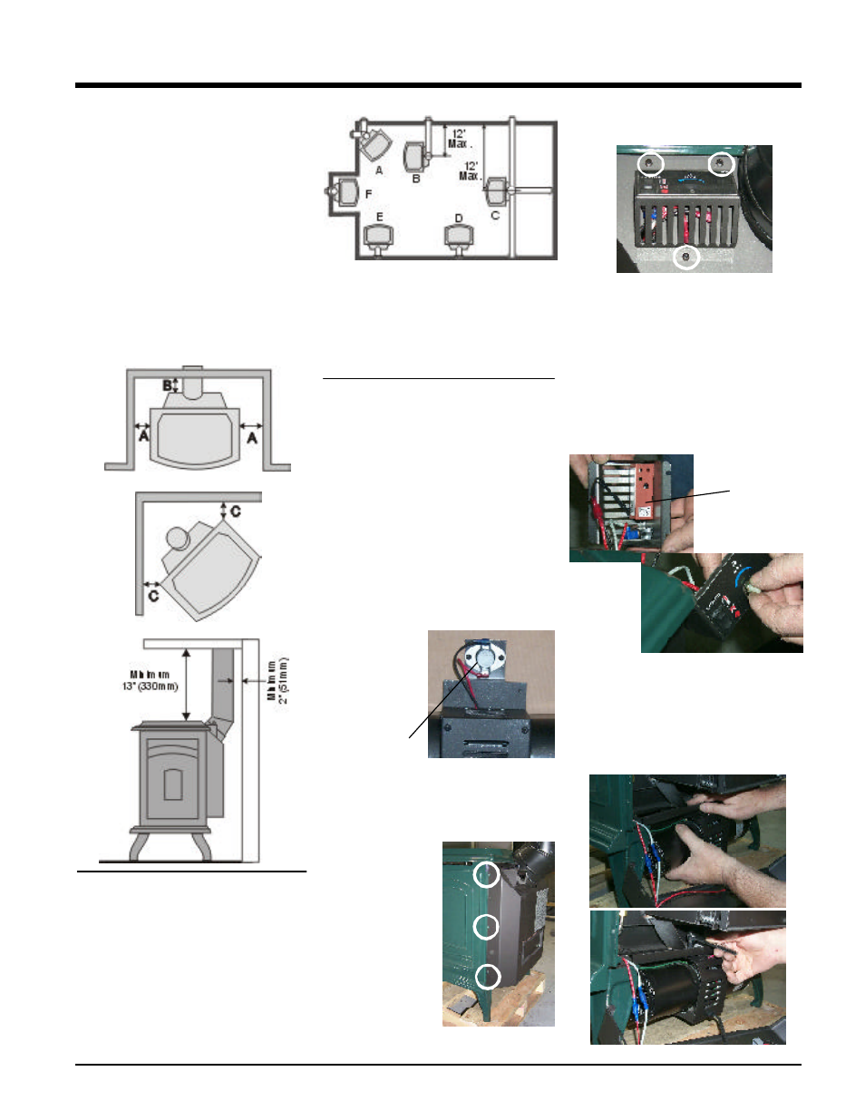 Installation, Optional fan installation, Locating your gas stove | Waterford Appliances T25-LP User Manual | Page 7 / 36