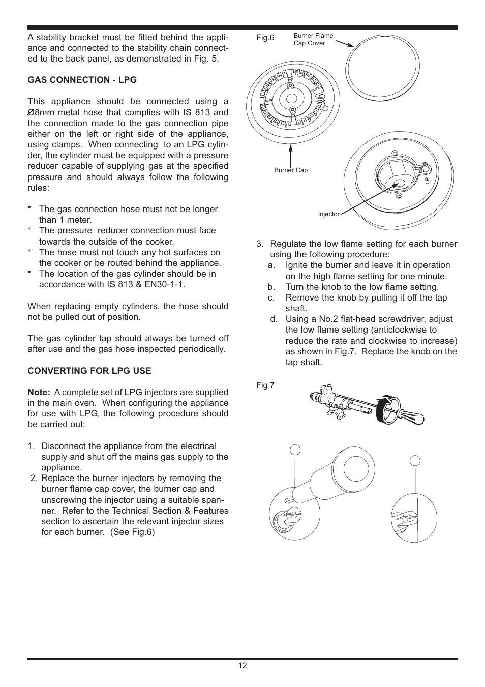 Waterford Appliances Stainless Stell Cooker User Manual | Page 12 / 24