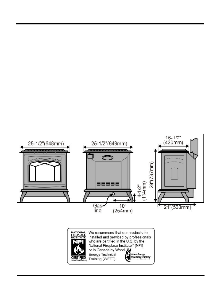 Unit specifications | Waterford Appliances E65-NG1 User Manual | Page 2 / 40