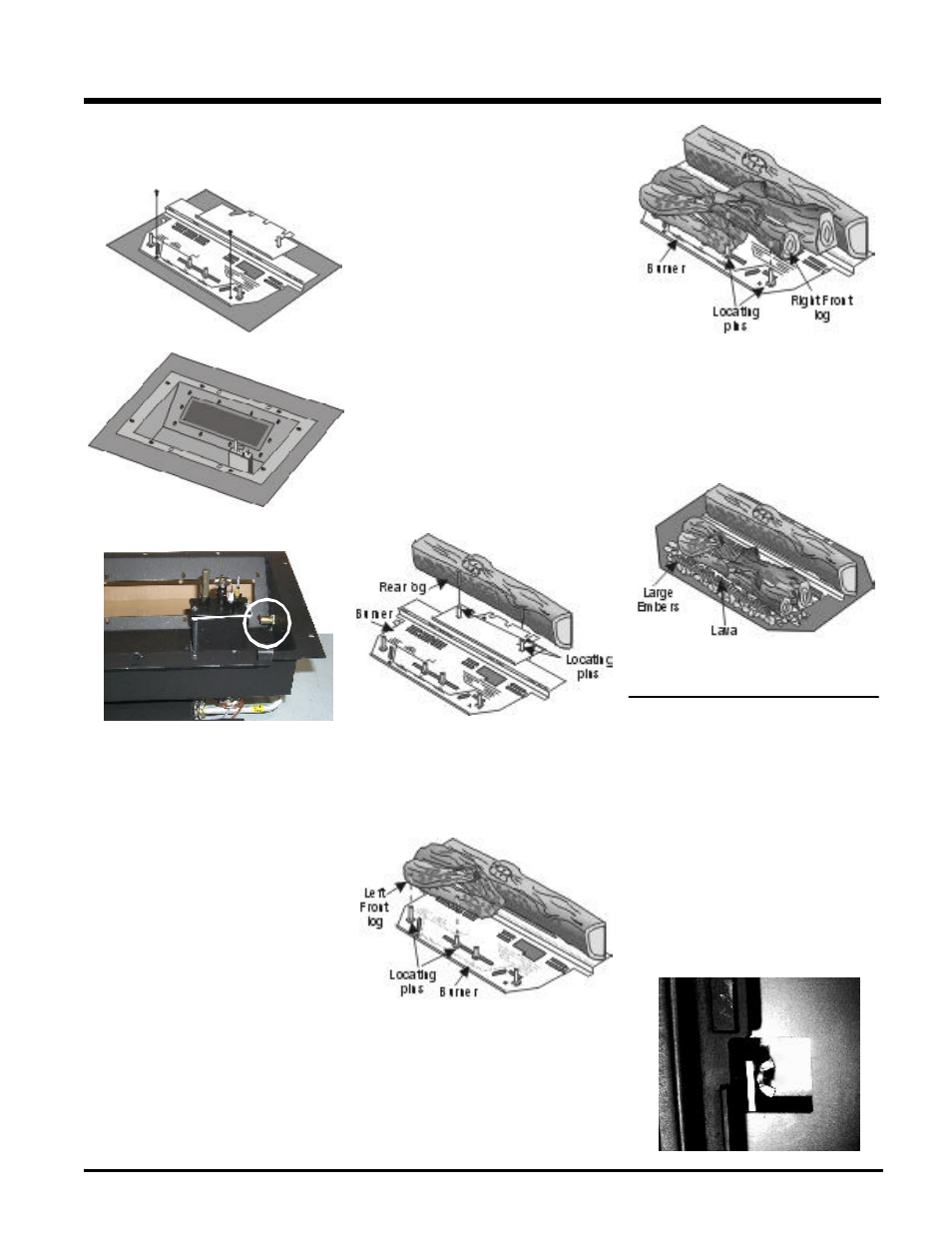 Installation, Optional door grill installation, Log installation | Waterford Appliances E65-NG1 User Manual | Page 27 / 40