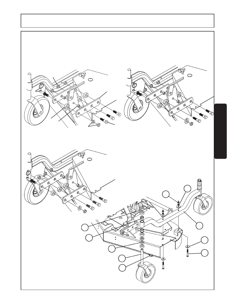 Caster wheel attachments -3, Assembly, Assembl y | Whirlwind WW60-10001 User Manual | Page 71 / 98