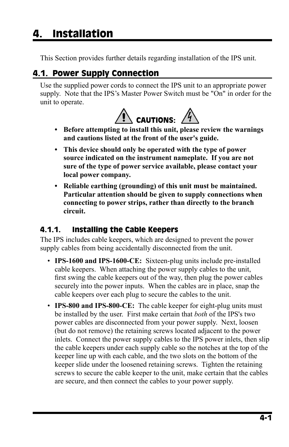 Installation | Western Telematic IPS-800 User Manual | Page 17 / 60