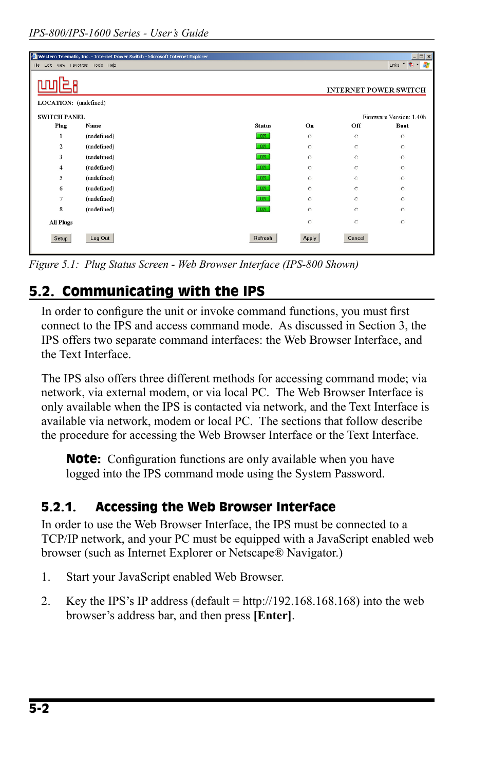 Western Telematic IPS-800 User Manual | Page 20 / 60
