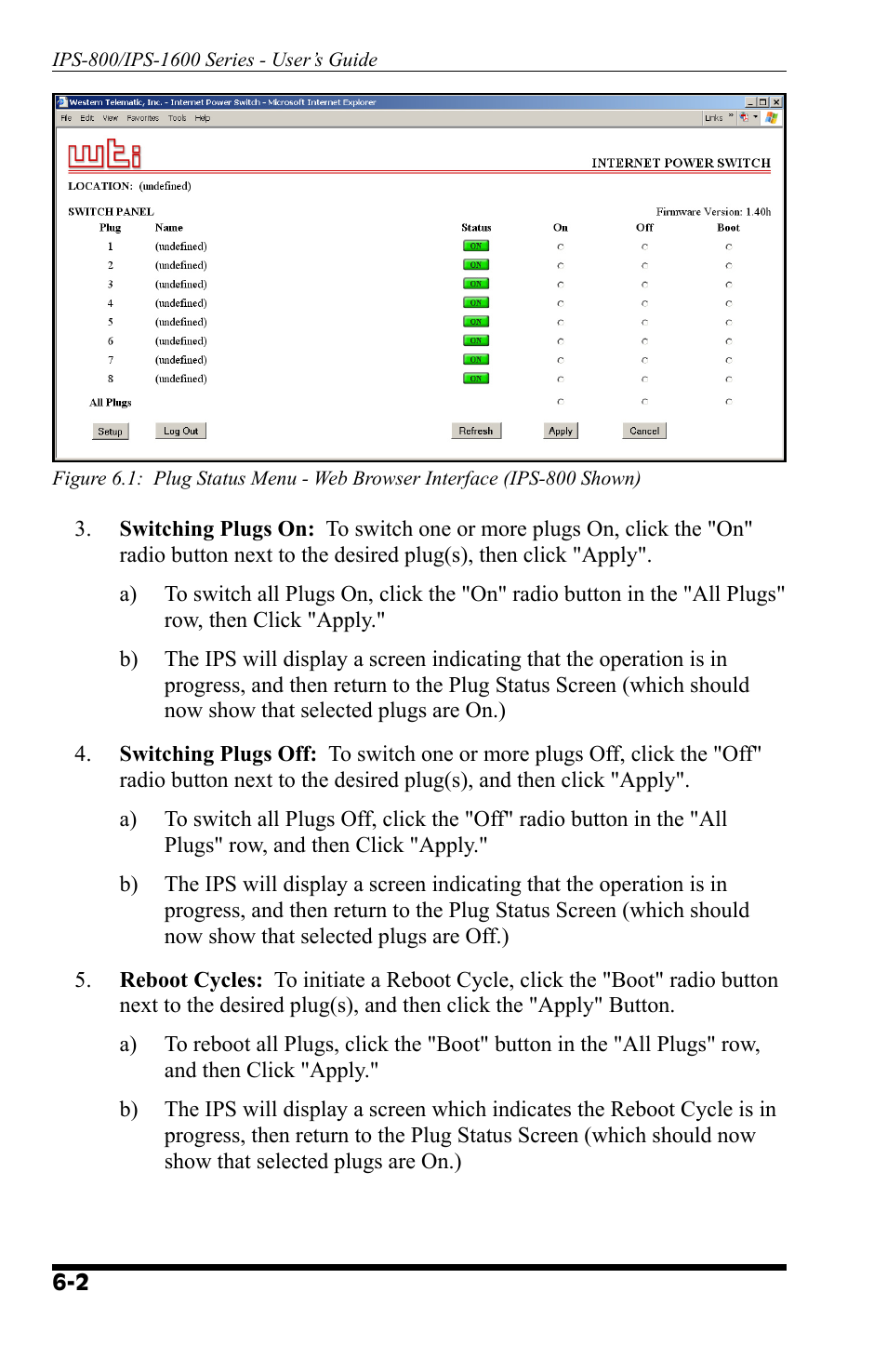 Western Telematic IPS-800 User Manual | Page 40 / 60