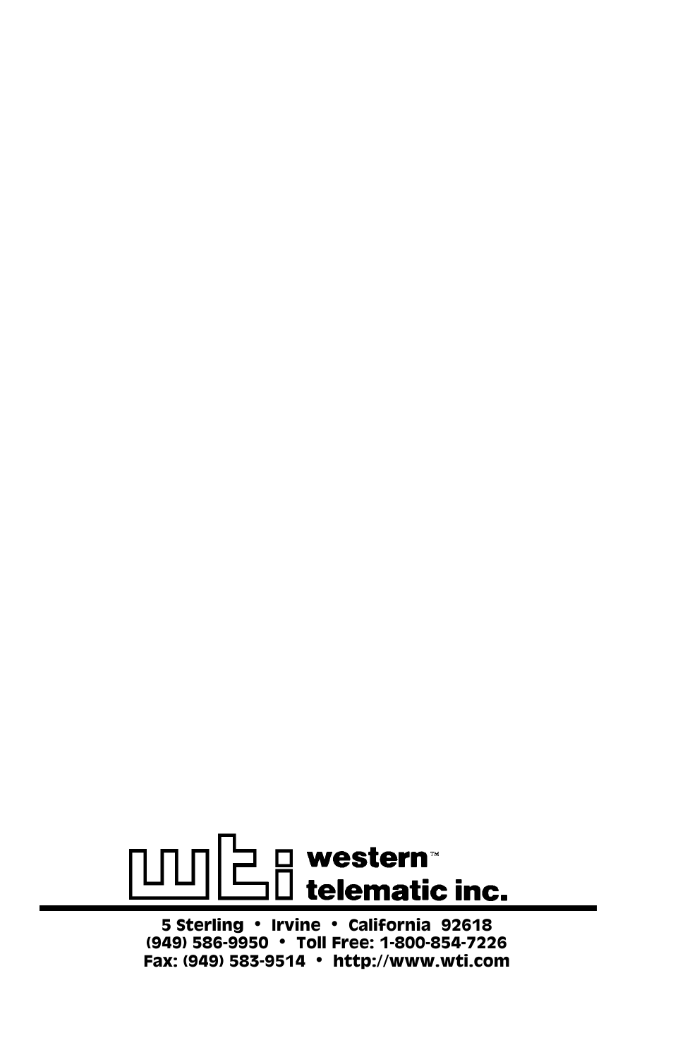 Western Telematic IPS-800 User Manual | Page 60 / 60