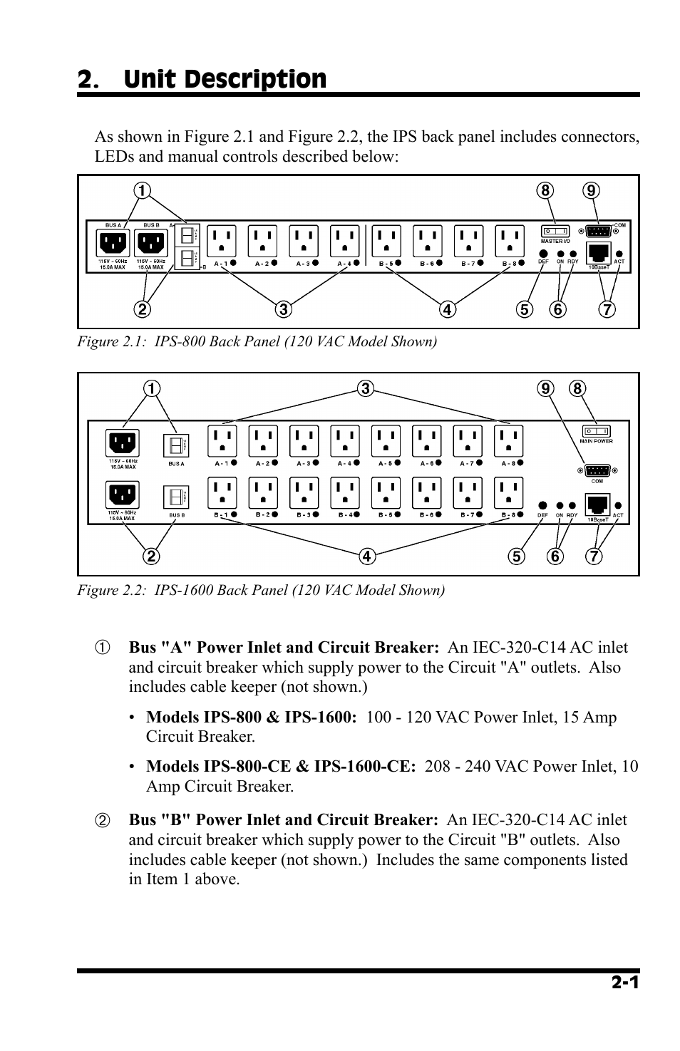 Unit description | Western Telematic IPS-800 User Manual | Page 9 / 60