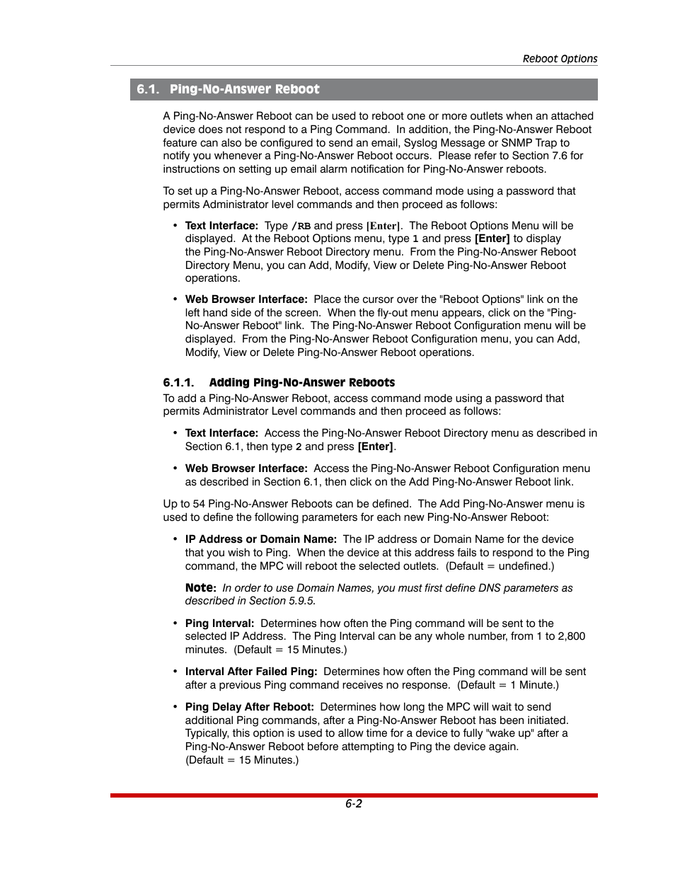 Ping-no-answer reboot -2, Adding ping-no-answer reboots -2 | Western Telematic MPC-20VS16-3 User Manual | Page 104 / 216