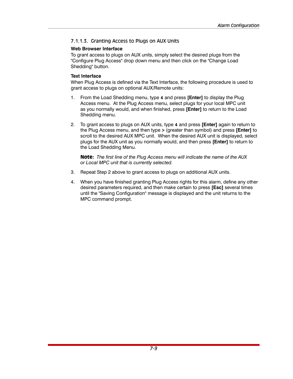 Granting access to plugs on aux units -9 | Western Telematic MPC-20VS16-3 User Manual | Page 120 / 216