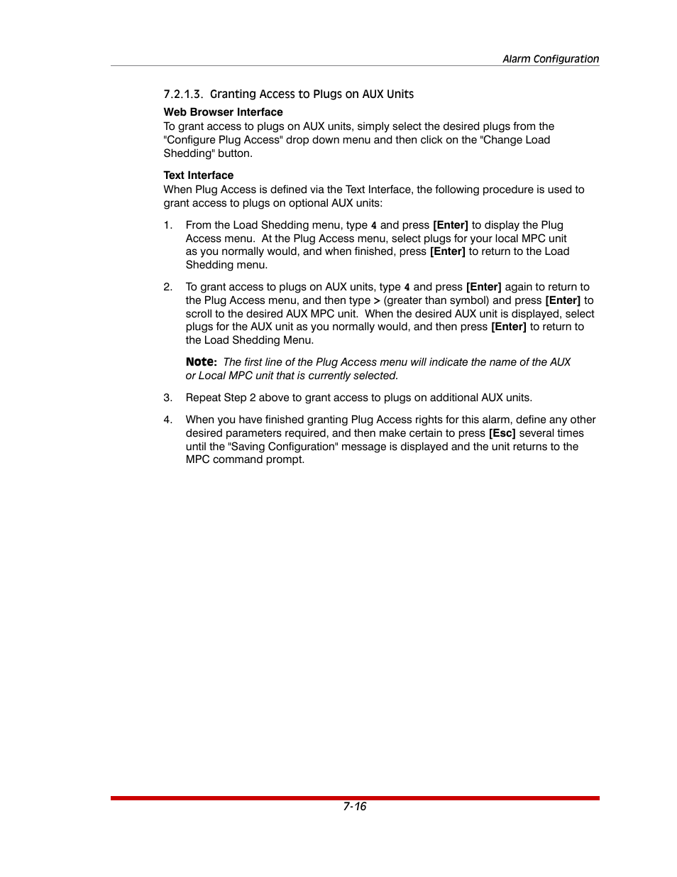 Granting access to plugs on aux units -16 | Western Telematic MPC-20VS16-3 User Manual | Page 127 / 216